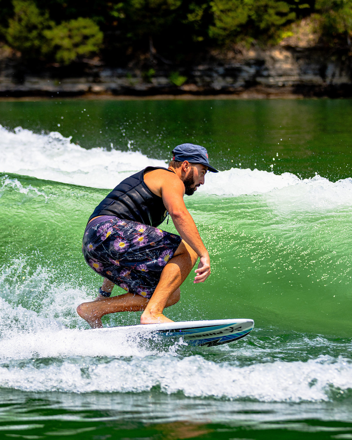 2027 Phase Five Ahi wakesurf board action photo