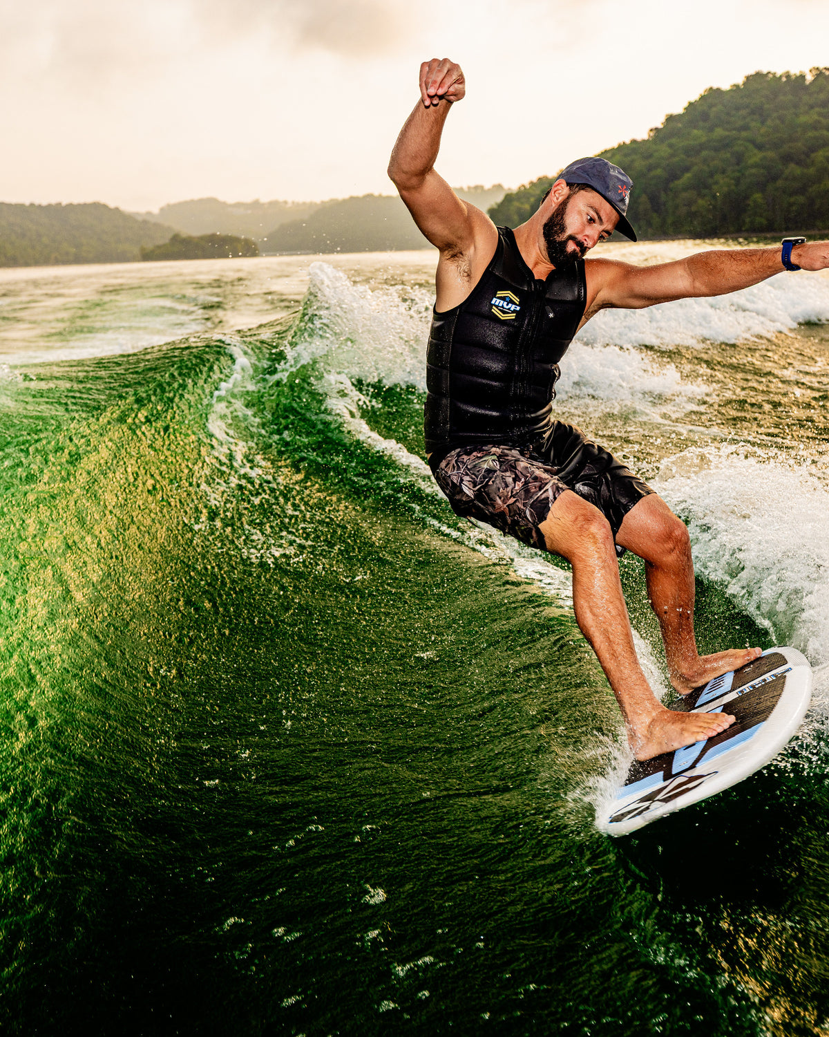 2027 Phase Five Ahi wakesurf board action photo
