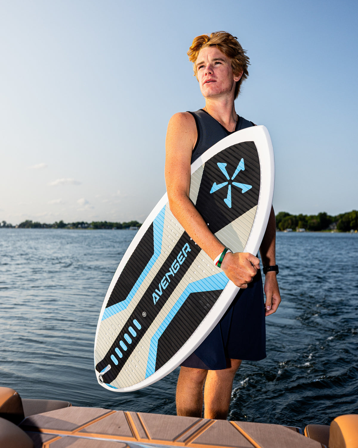 2027 Phase Five Avenger wakesurf board lifestyle photo
