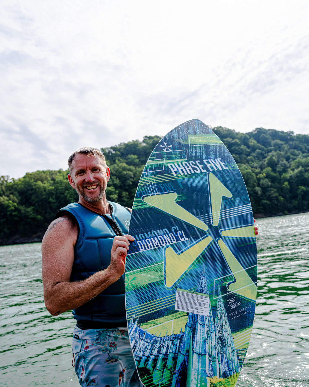 2027 Phase Five Diamond CL wakesurf board lifestyle photo