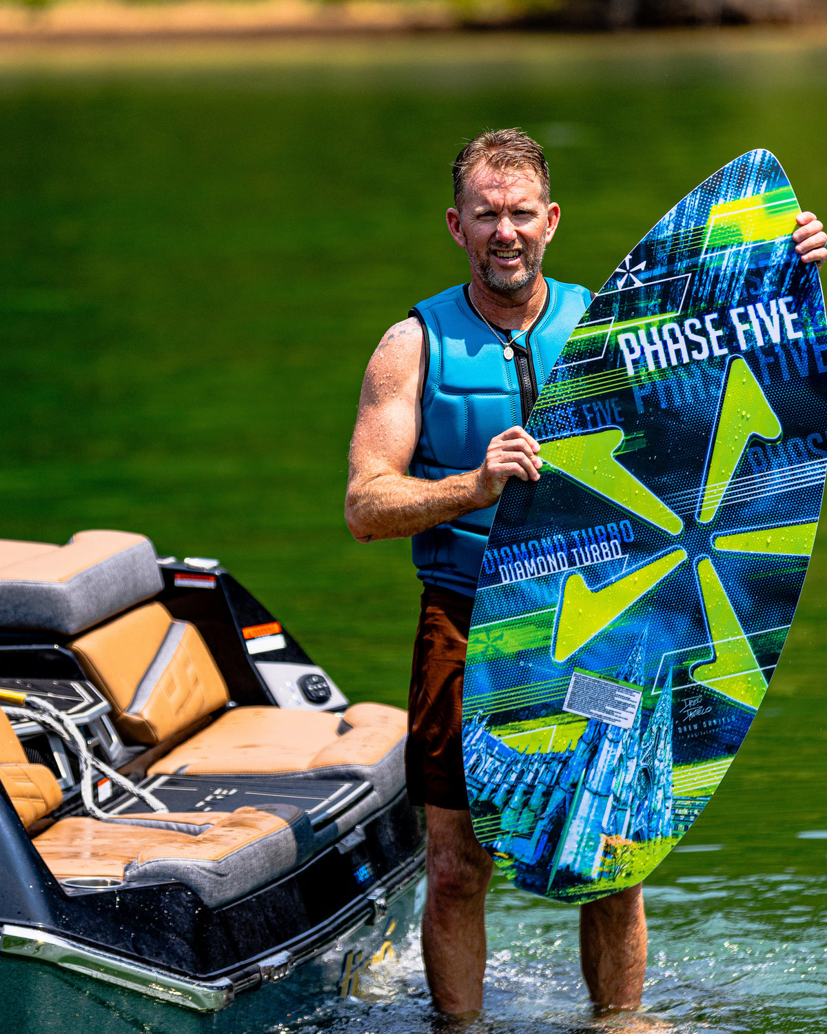 2027 Phase Five Diamond Turbo wakesurf board lifestyle photo