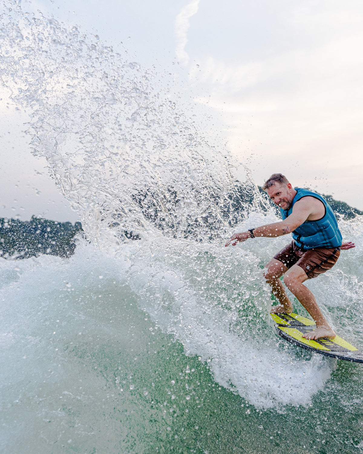 2027 Phase Five Diamond Turbo wakesurf board action photo