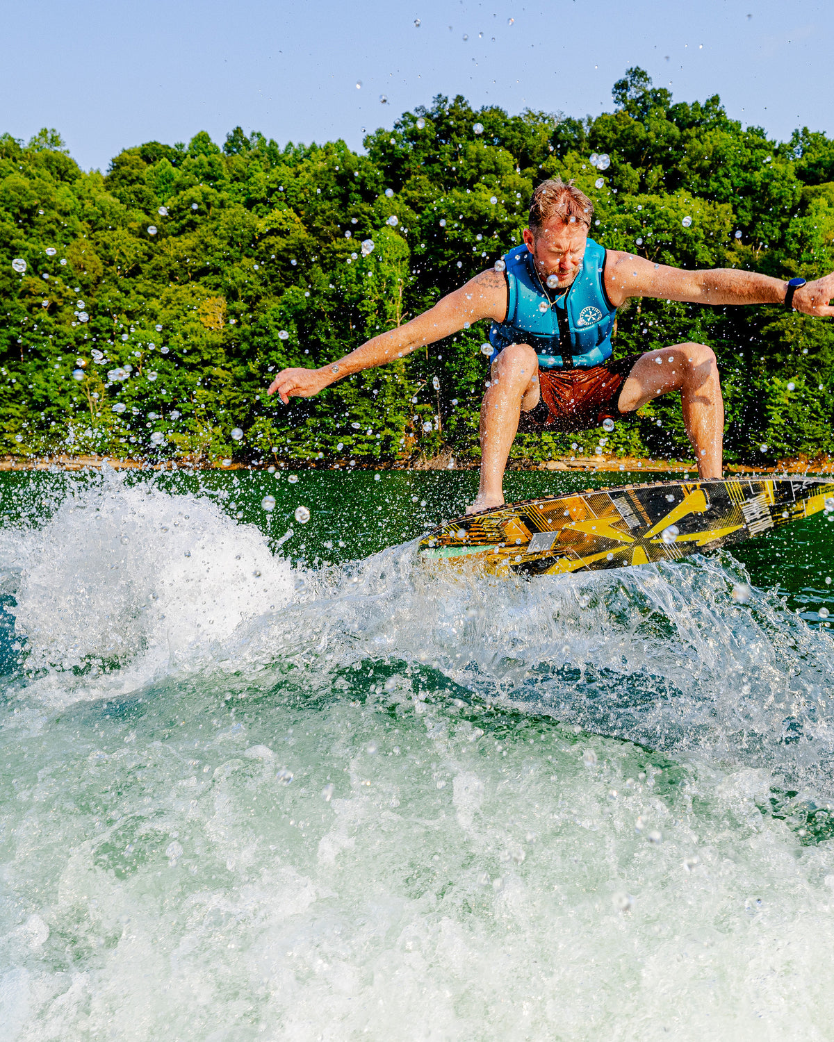 2027 Phase Five Diamond Turbo LTD wakesurf board action photo