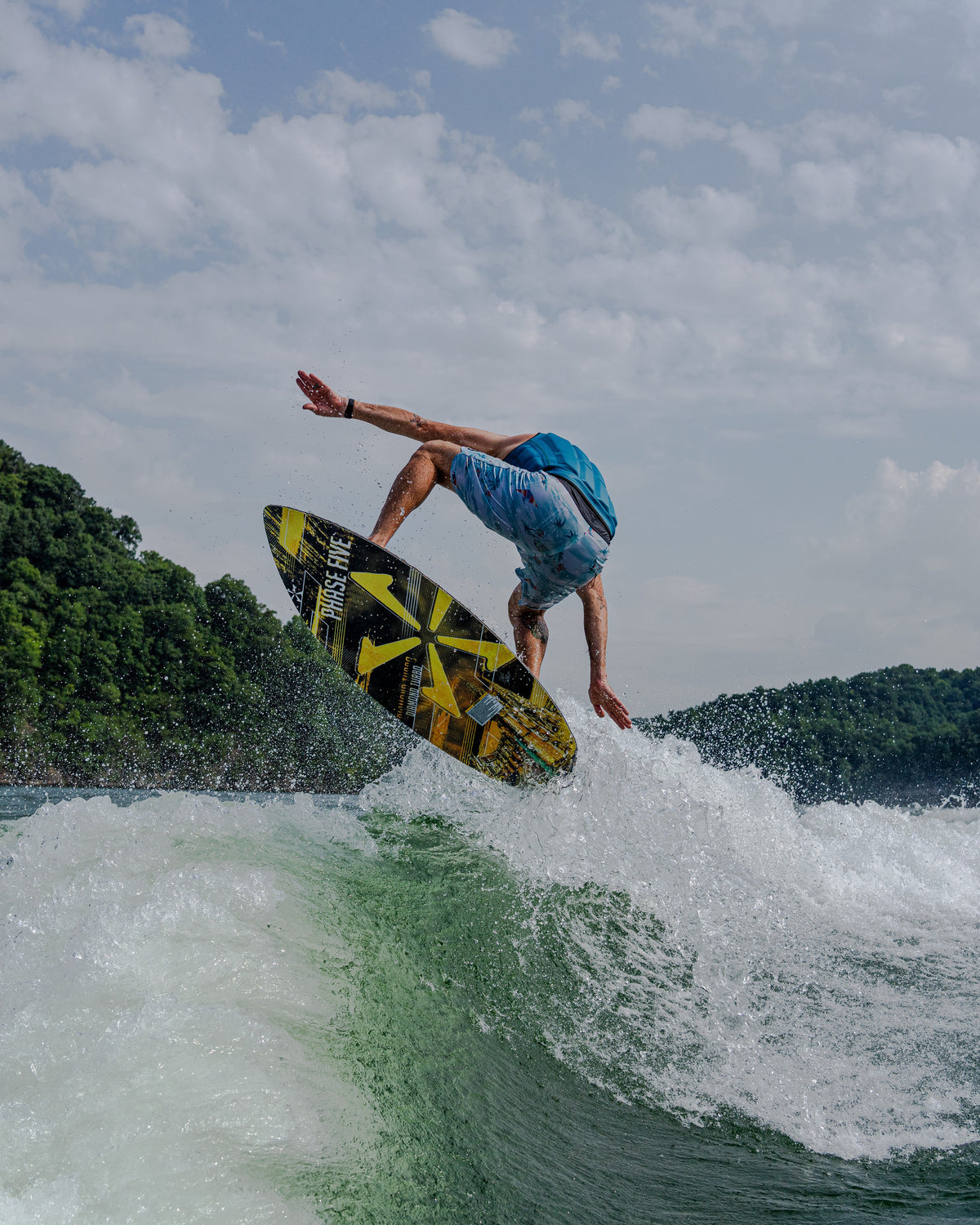 2027 Phase Five Diamond Turbo LTD wakesurf board action photo