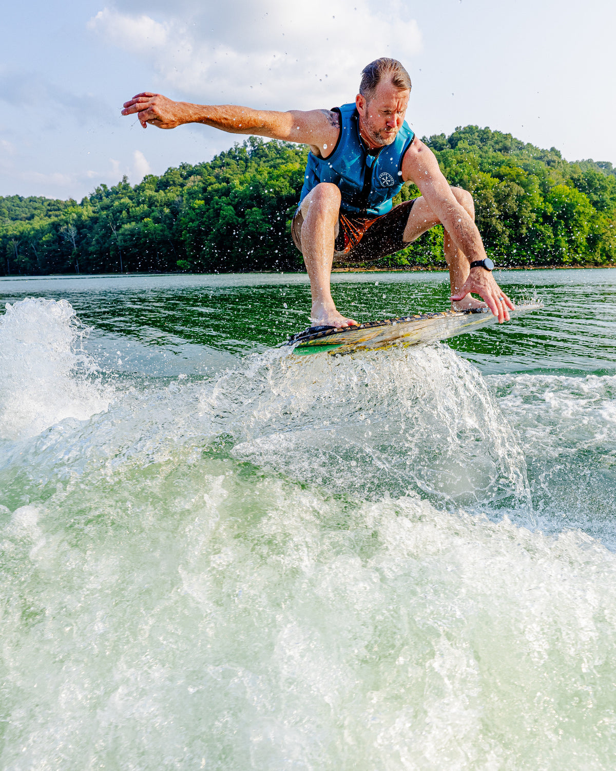 2027 Phase Five Diamond Turbo LTD wakesurf board action photo