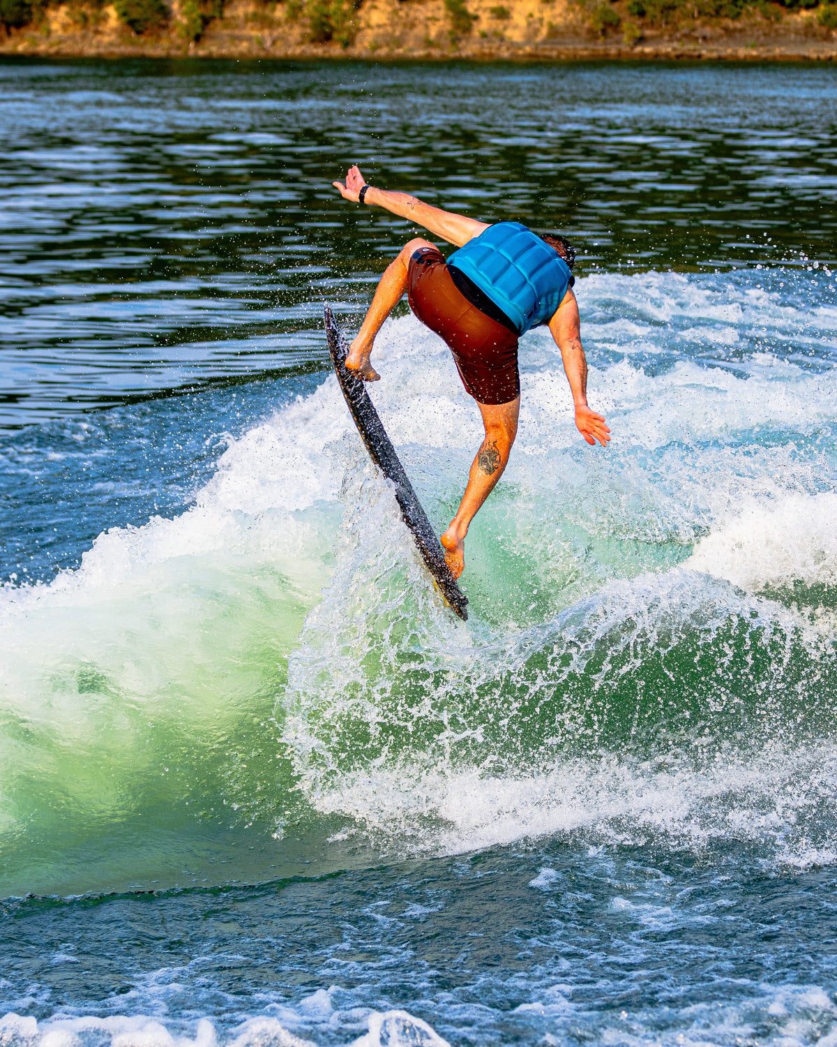 2027 Phase Five Diamond Turbo LTD wakesurf board action photo