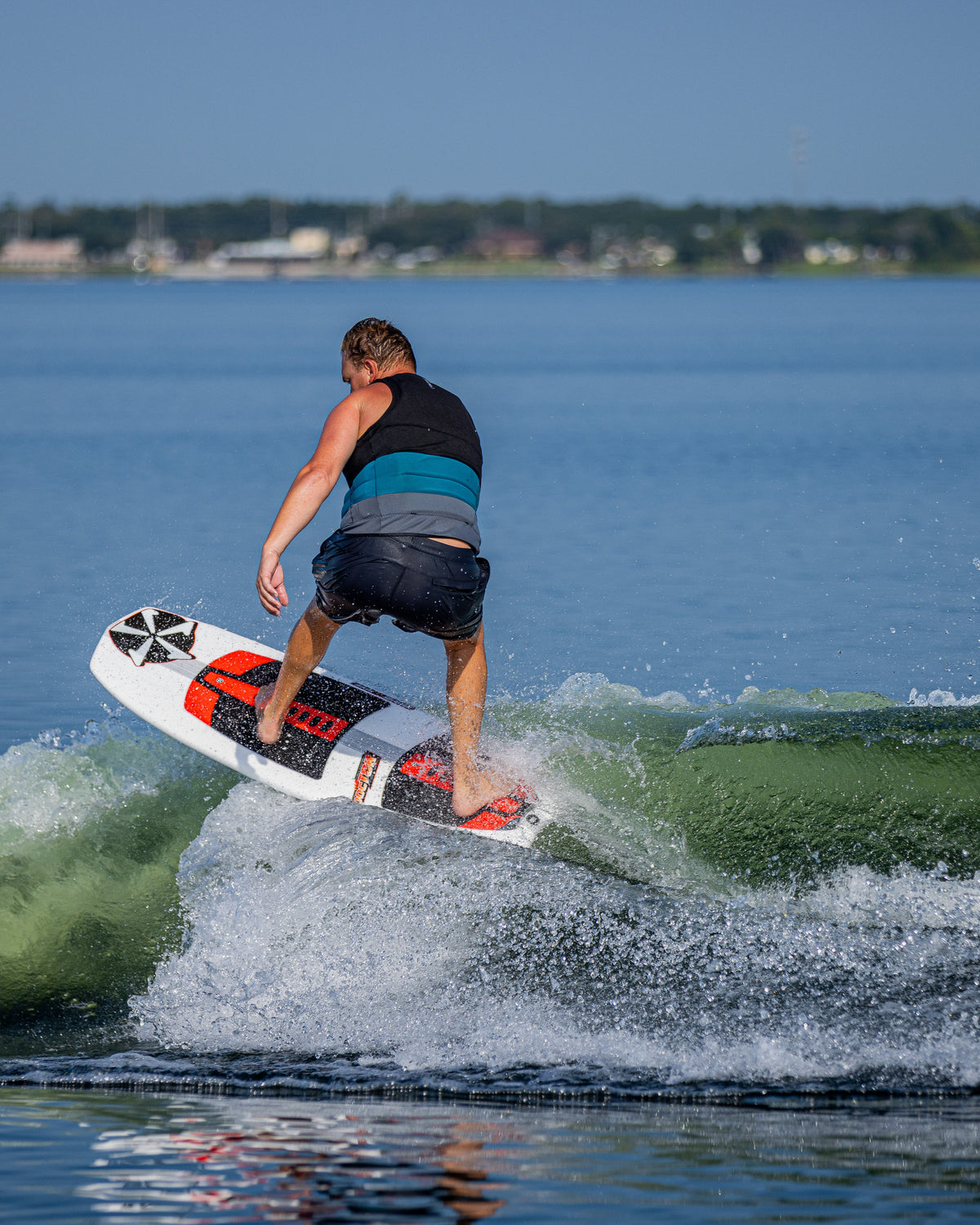 2027 Phase Five Doctor wakesurf board action photo