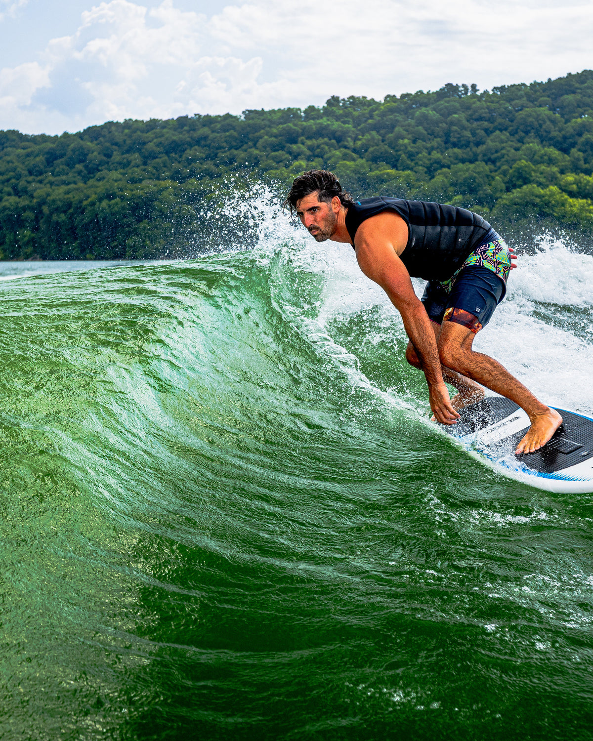 2027 Phase Five Elixir wakesurf board action photo