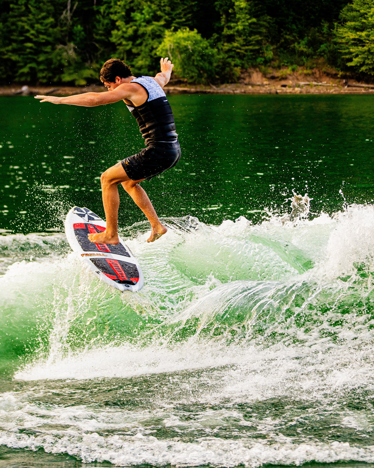 2027 Phase Five Fireball wakesurf board action photo