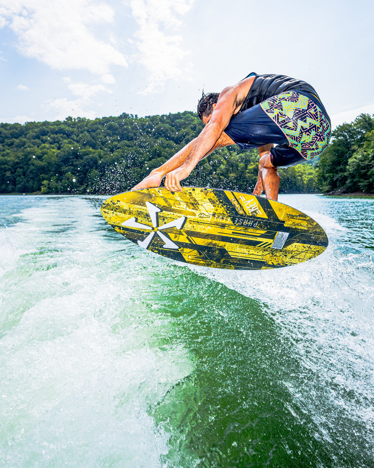 2027 Phase Five Key V2 LTD wakesurf board action photo