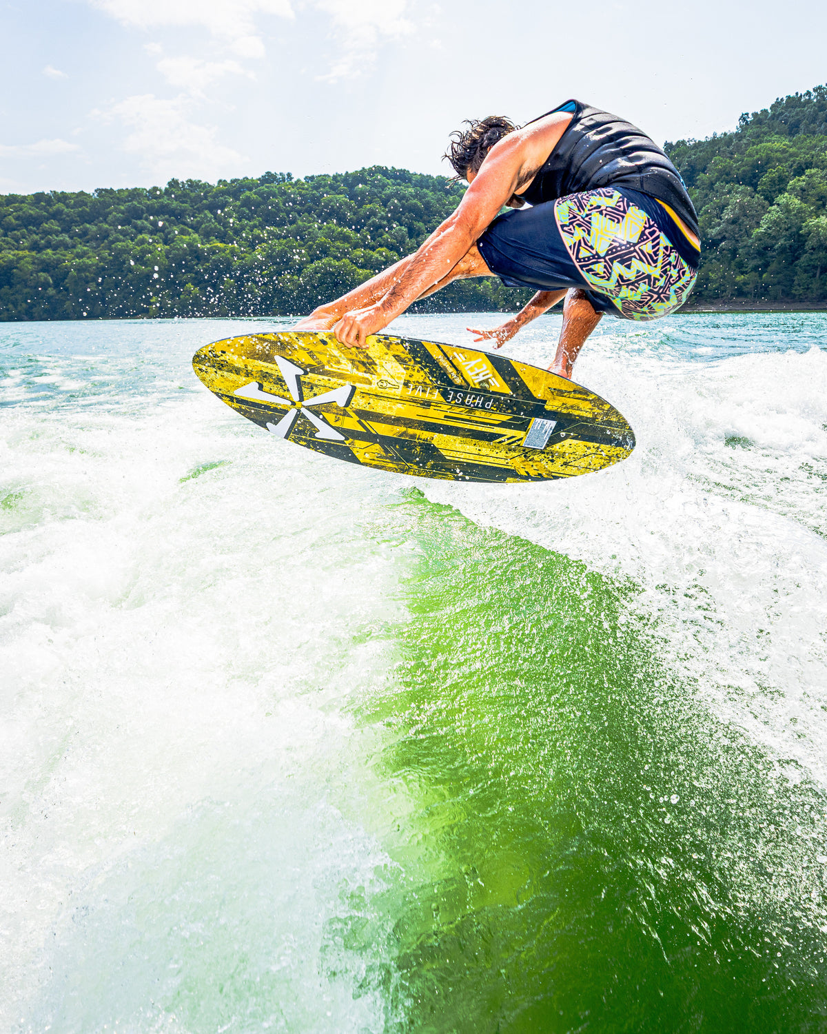 2027 Phase Five Key V2 LTD wakesurf board action photo