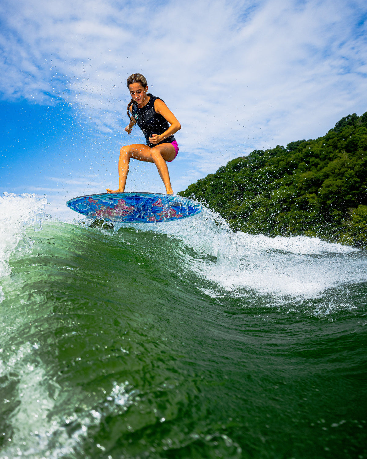 2027 Phase Five Key Whitley Pro wakesurf board action photo