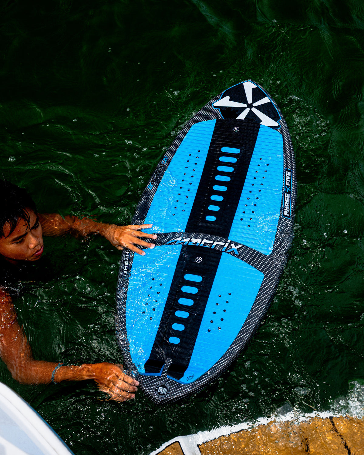 2027 Phase Five Matrix wakesurf board lifestyle photo