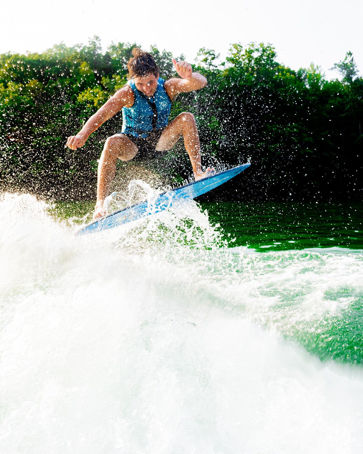 2027 Phase Five Matrix wakesurf board action photo