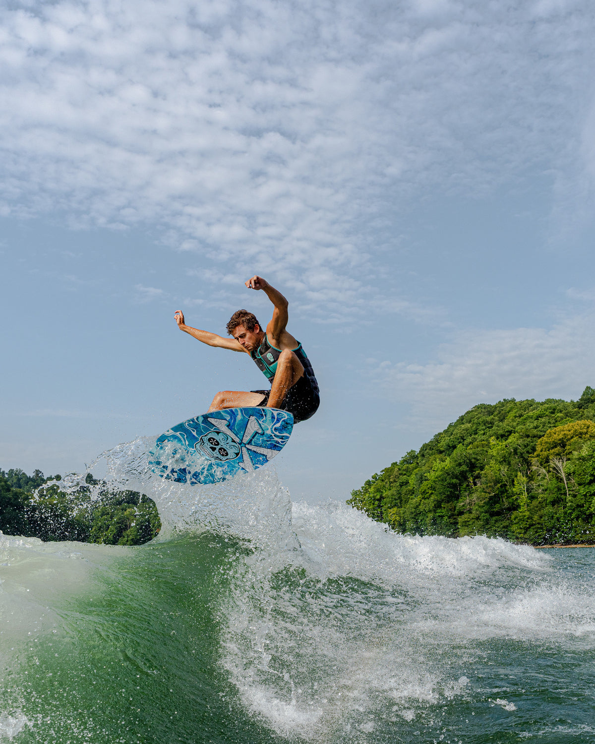 2027 Phase Five Matrix Pro wakesurf board action photo