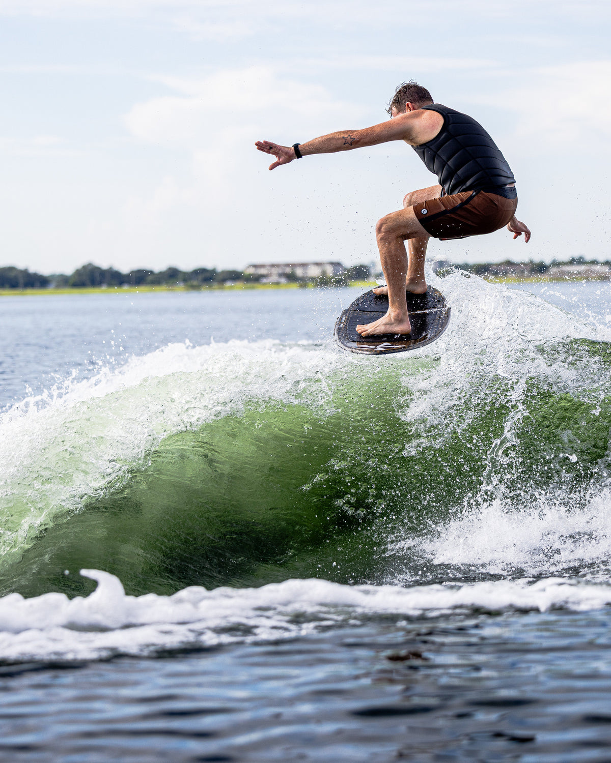 2027 Phase Five Model X LTD wakesurf board action photo