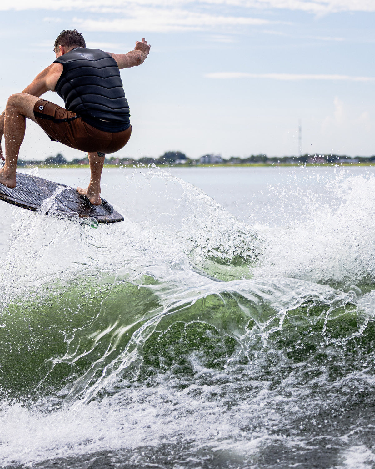 2027 Phase Five Model X LTD wakesurf board action photo