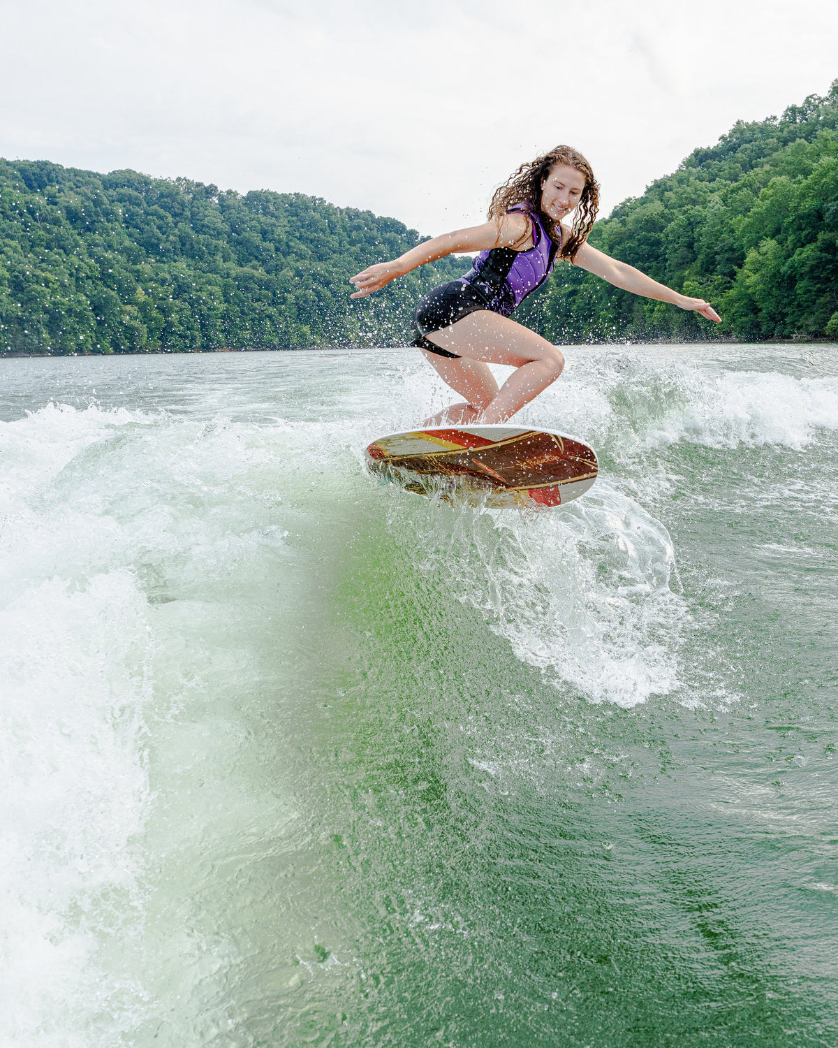 2027 Phase Five Oogle CL wakesurf board action photo
