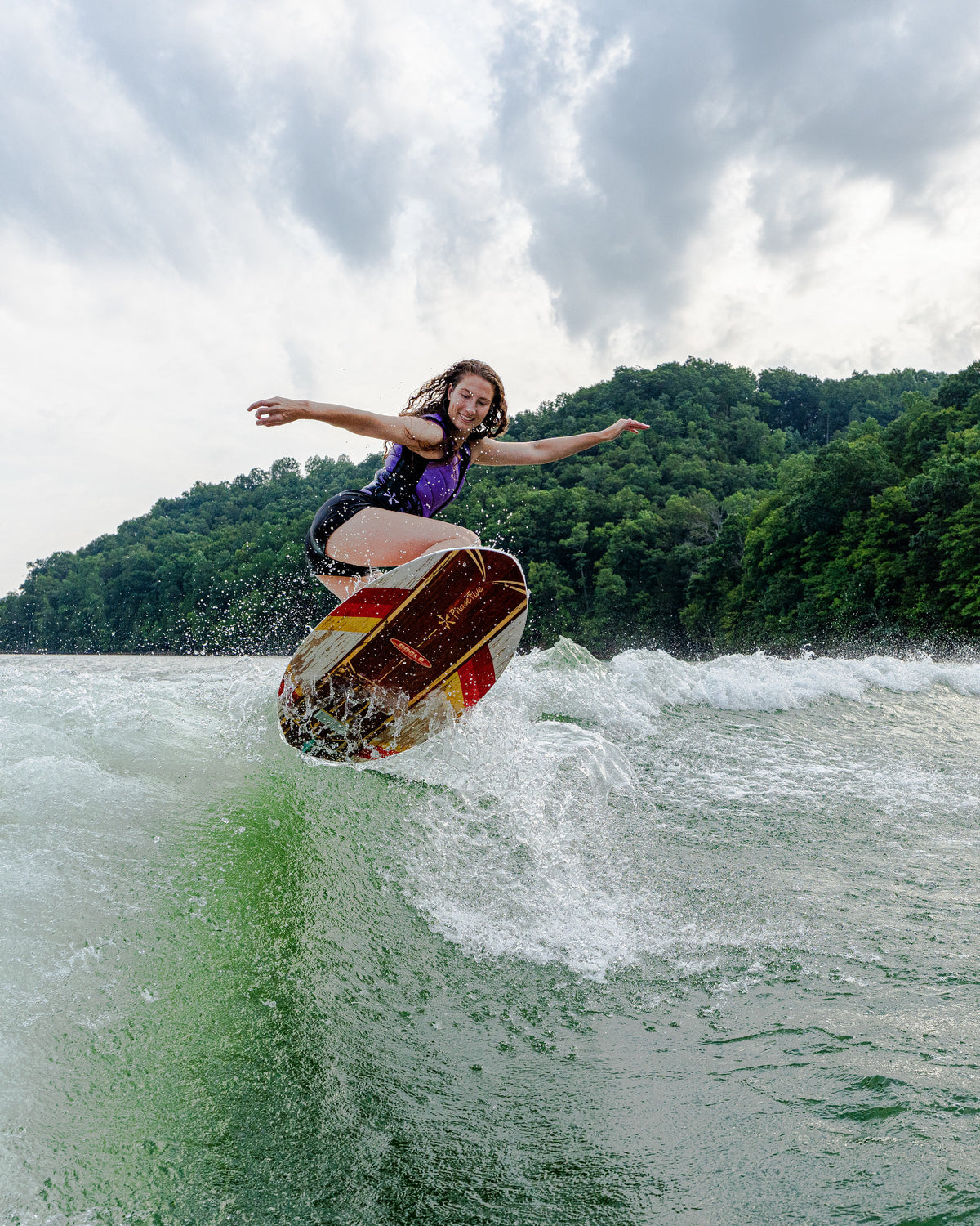 2027 Phase Five Oogle CL wakesurf board action photo