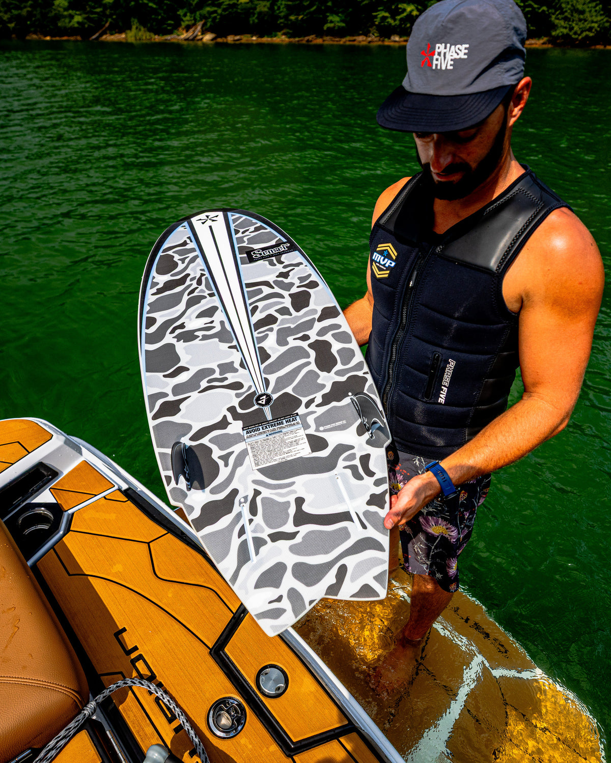 2027 Phase Five Sensei wakesurf board lifestyle photo