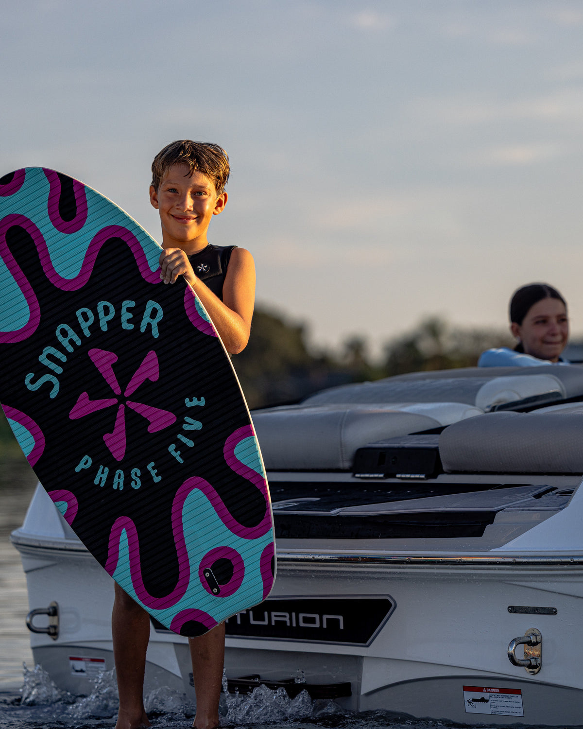2027 Phase Five Snapper wakesurf board lifestyle photo