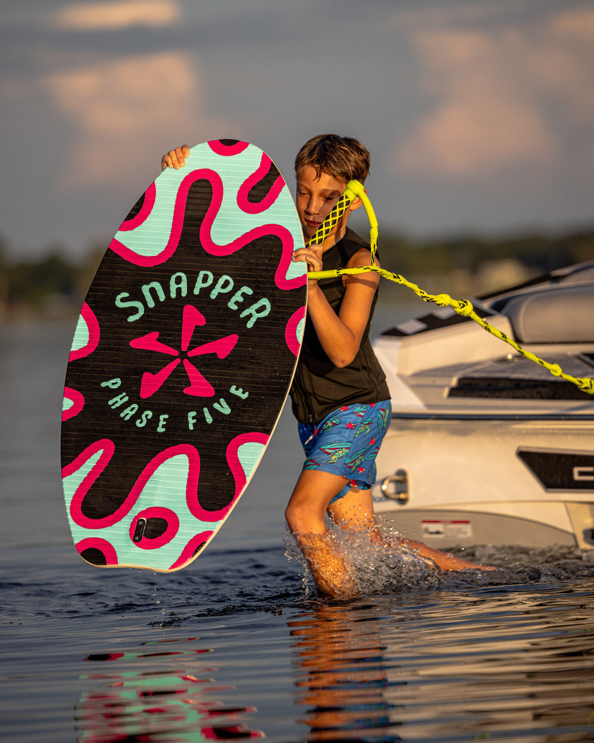 2027 Phase Five Snapper wakesurf board lifestyle photo