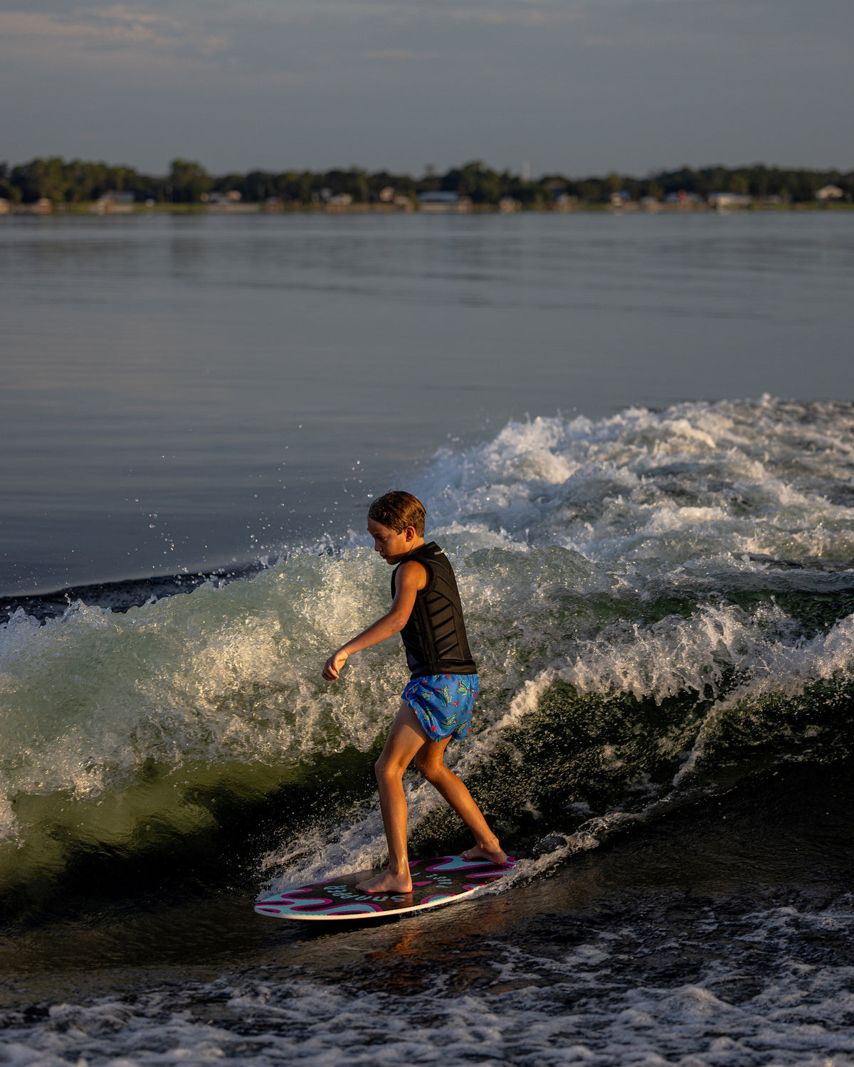 2027 Phase Five Snapper wakesurf board action photo
