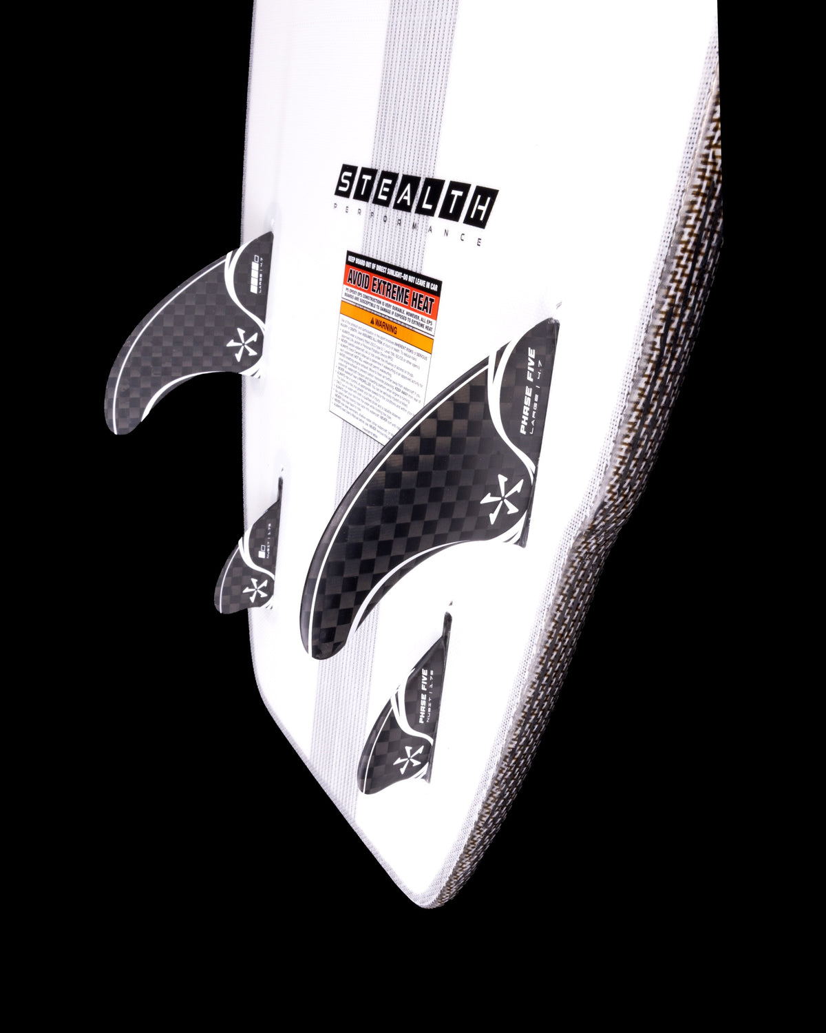 2027 Phase Five Swell Stealth — fin configuration detail