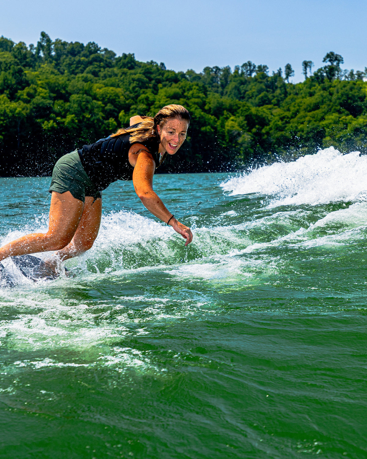 2027 Phase Five Switchblade wakesurf board action photo