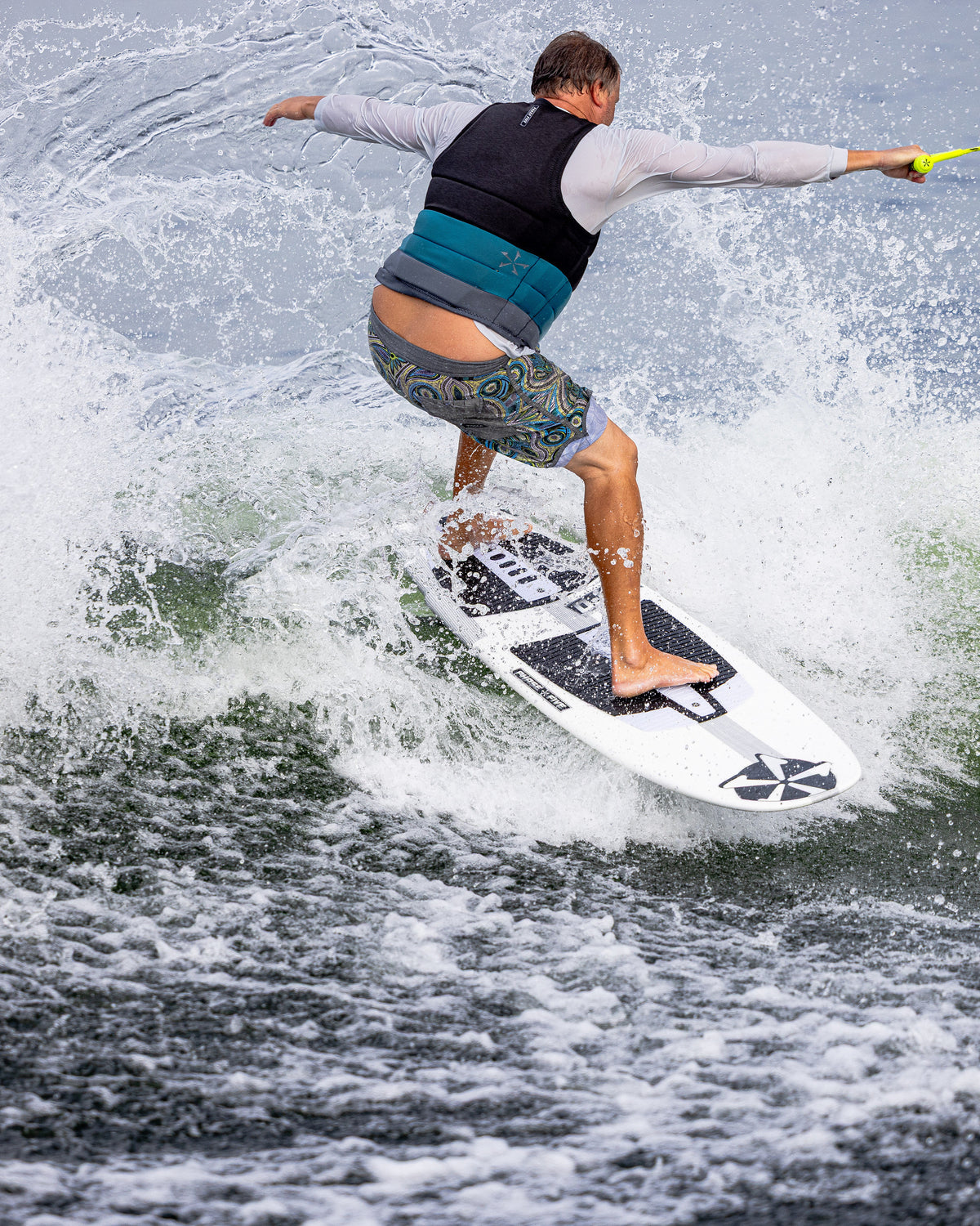 2027 Phase Five UFO wakesurf board action photo