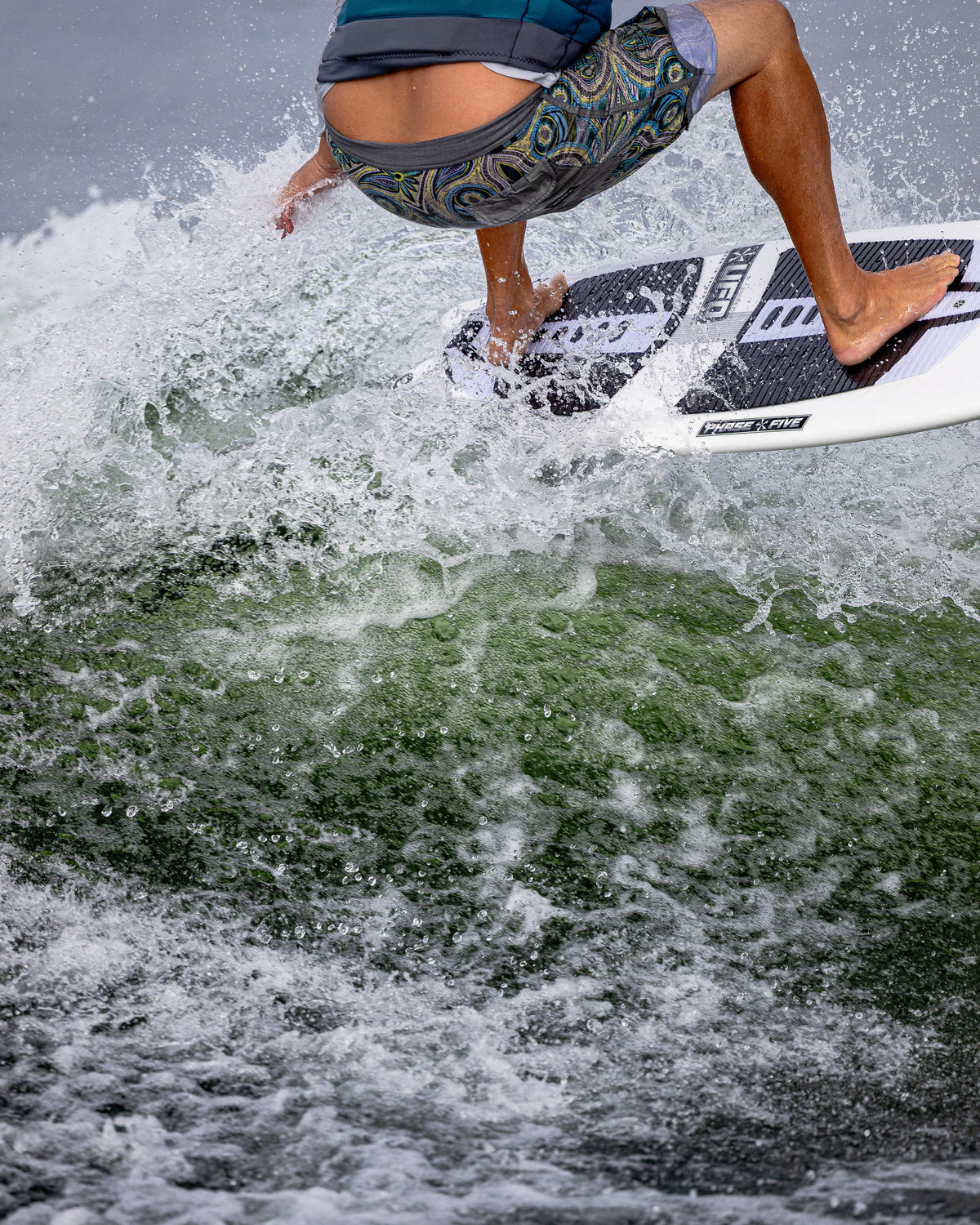 2027 Phase Five UFO wakesurf board action photo