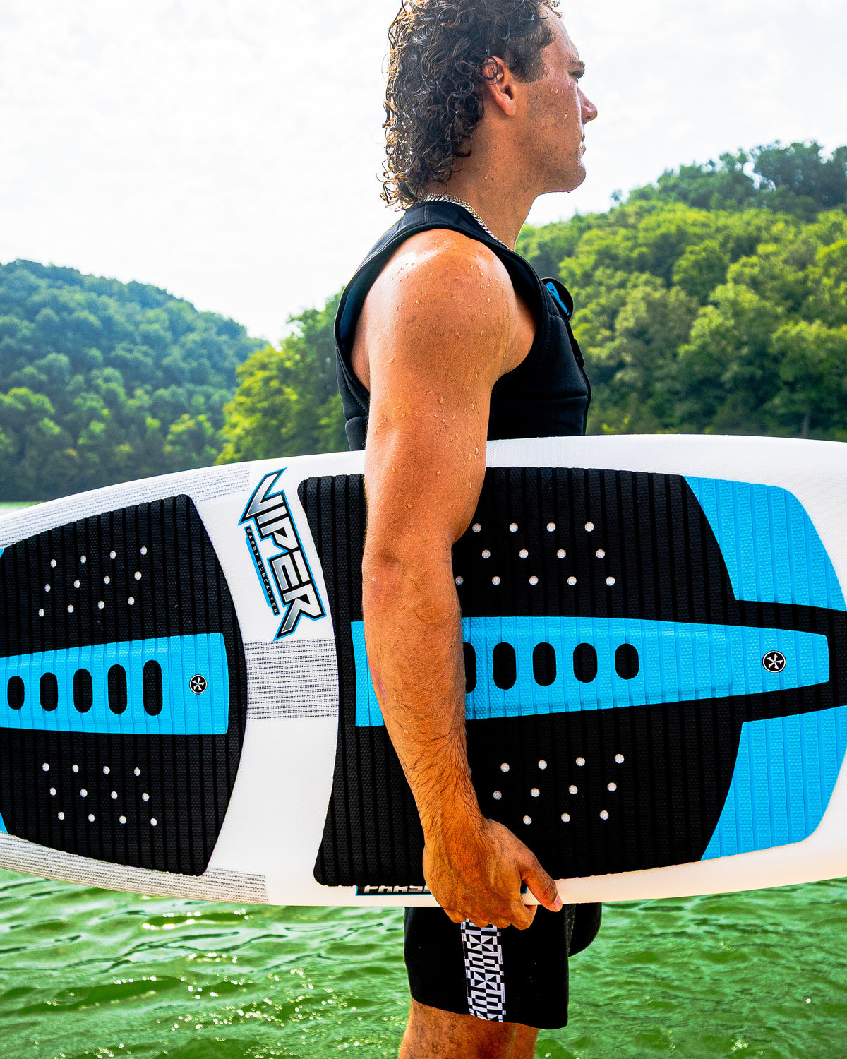 2027 Phase Five Viper wakesurf board lifestyle photo