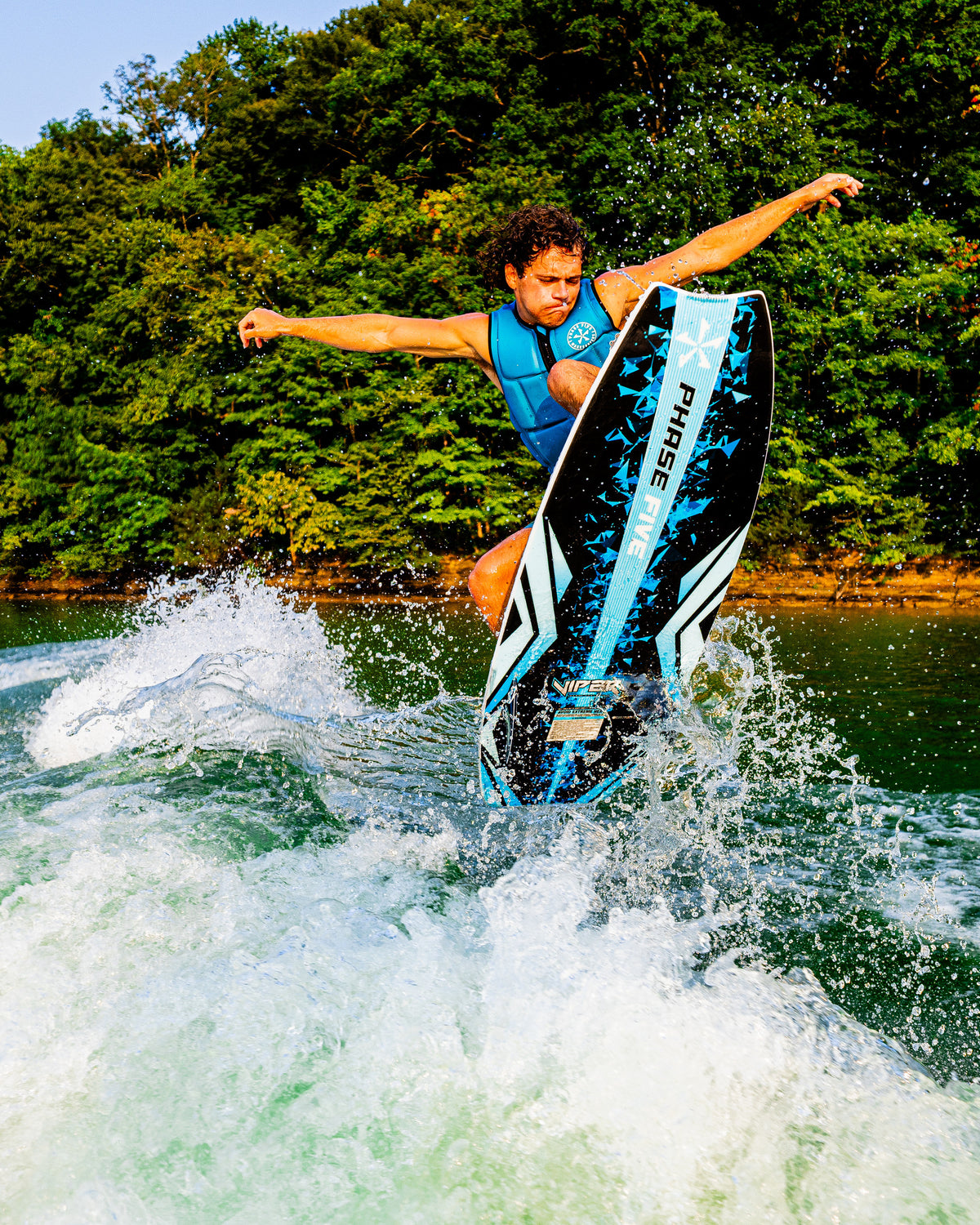 2027 Phase Five Viper wakesurf board action photo