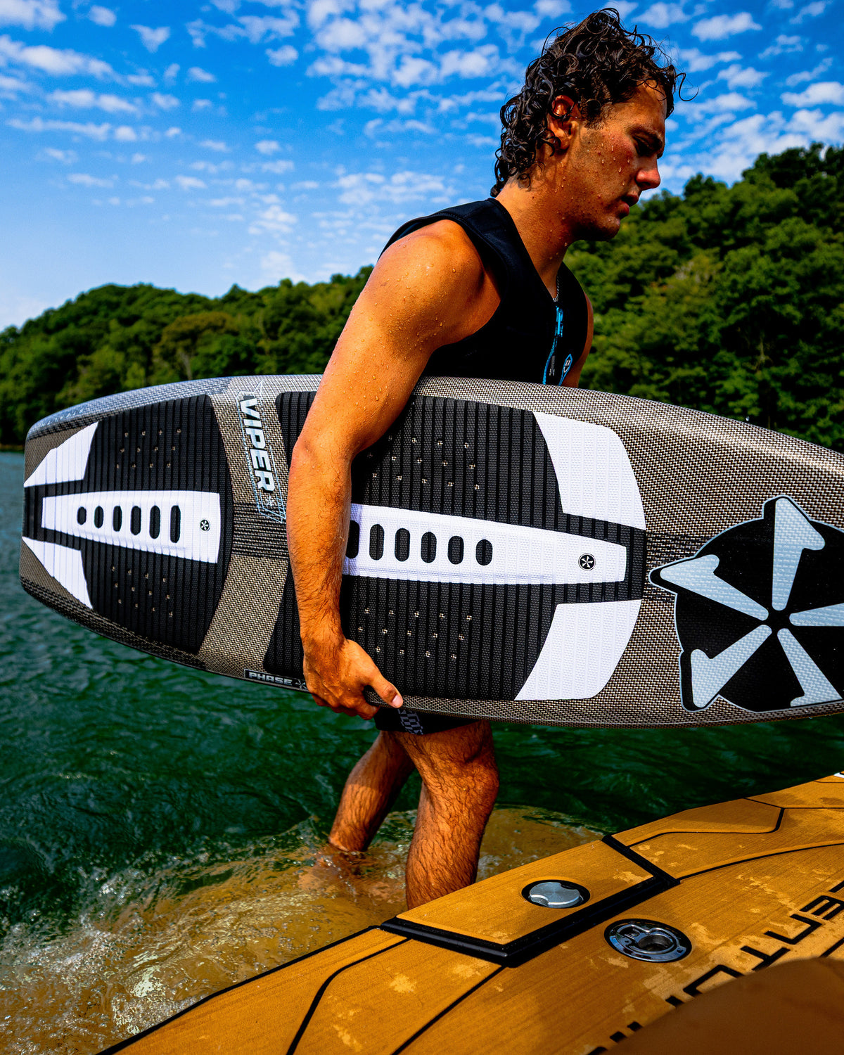 2027 Phase Five Viper Stealth wakesurf board lifestyle photo