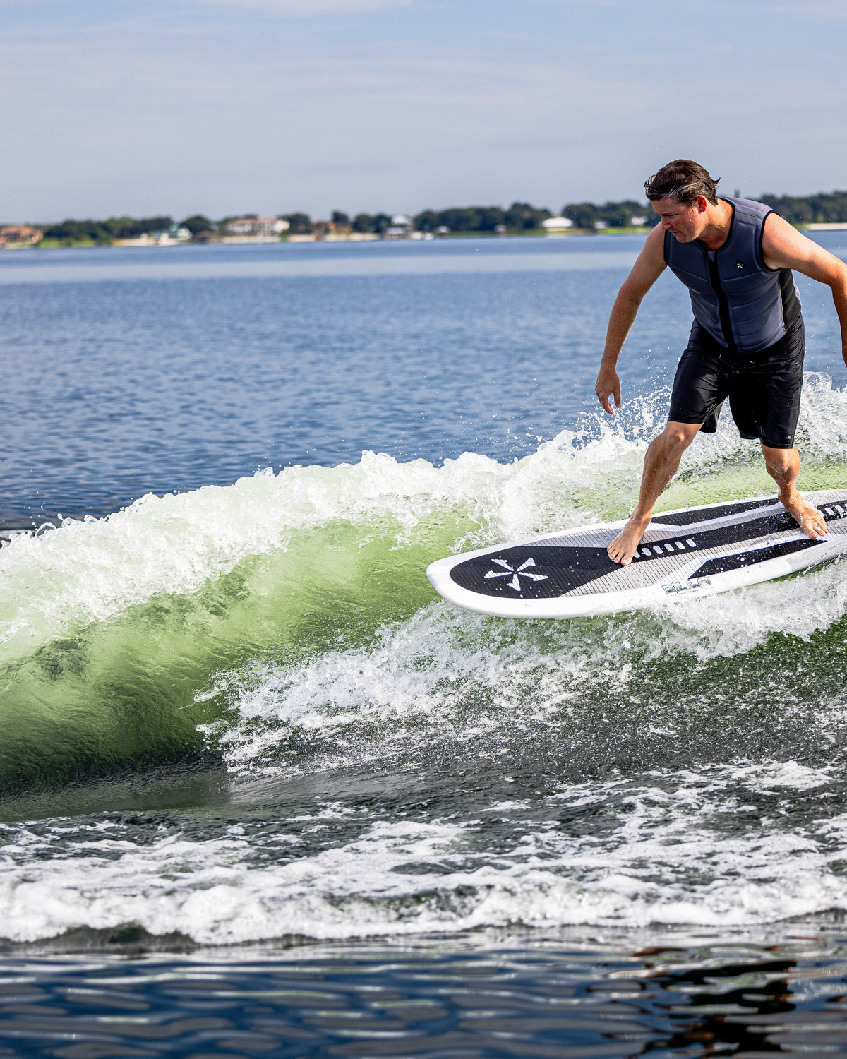 2027 Phase Five Zilla V2 wakesurf board action photo