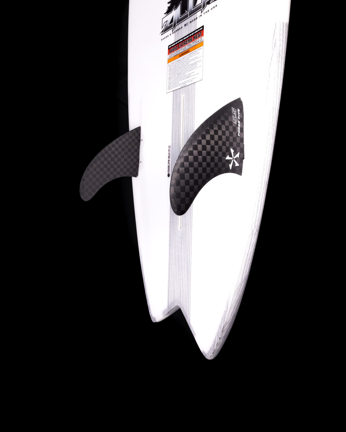 2027 Phase Five Zilla V2 — fin configuration detail