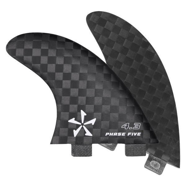 Phase Five Carbon Twin Fin Set - Phase 5 Wakesurf Boards