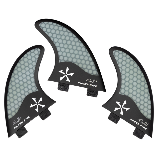 Phase Five 4.3 Thruster Fin Set - Phase 5 Wakesurf Boards