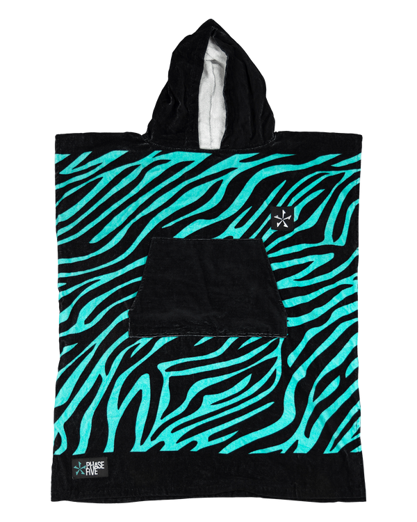 Phase Five Zebra Hooded Kids Towel - Phase 5 Wakesurf Boards