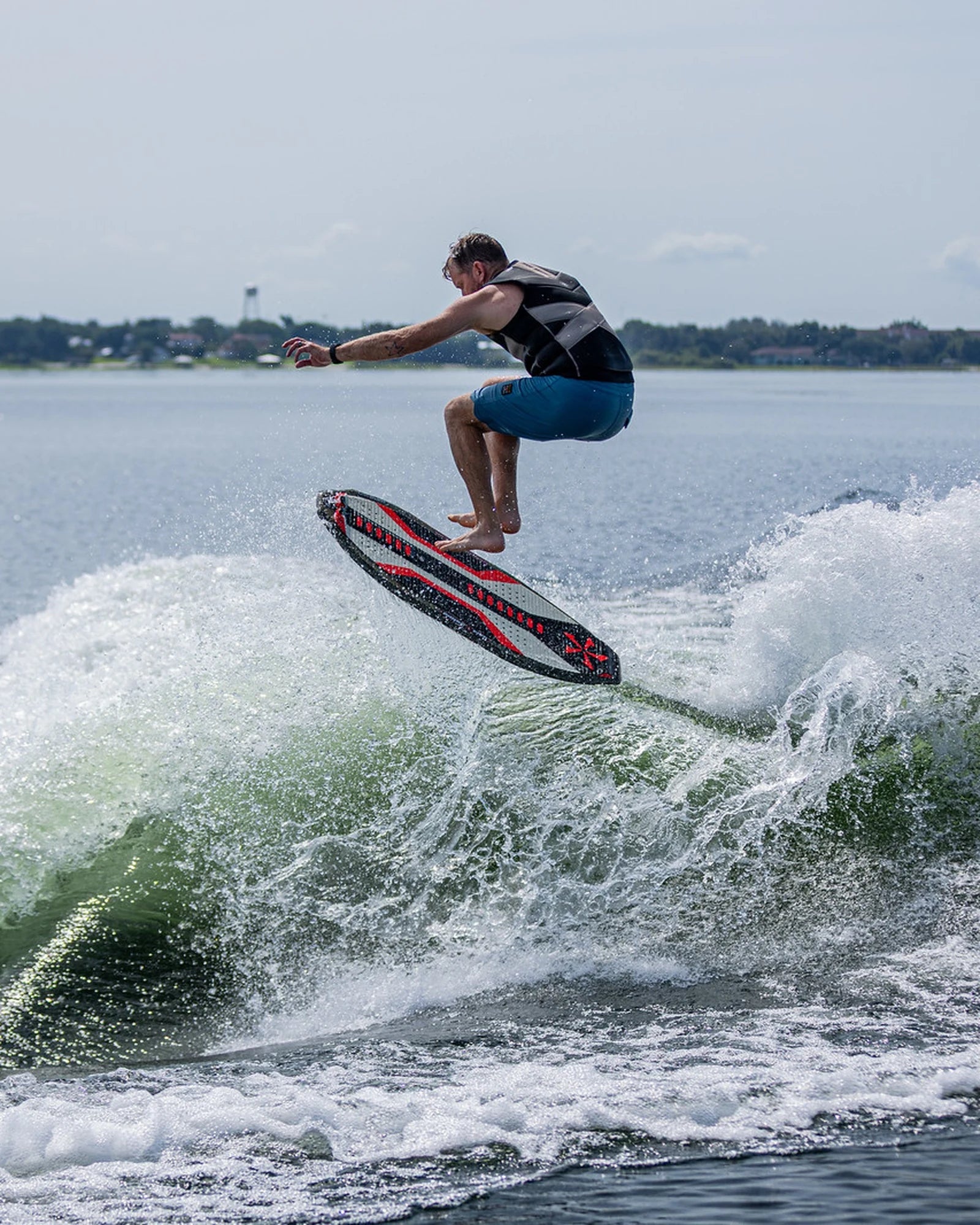 2027 Phase Five Hammerhead V3 wakesurf board action photo