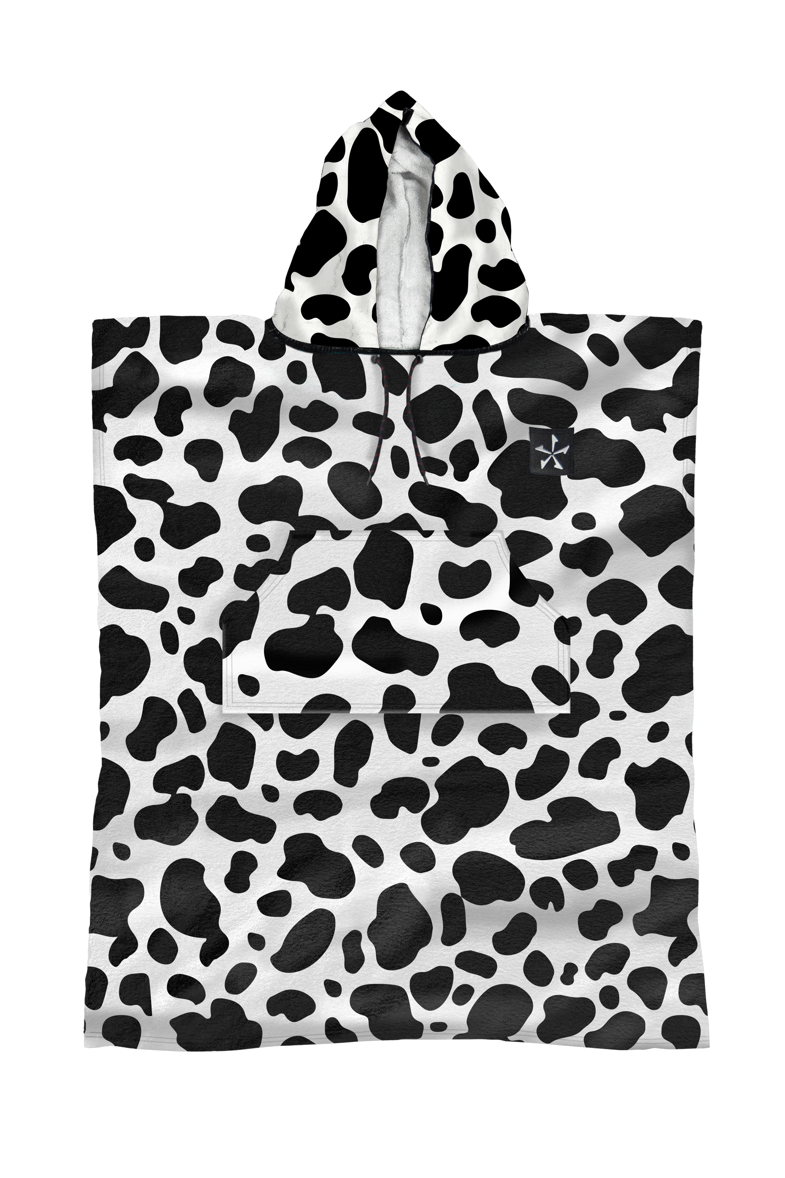 2027 Phase Five Cow Hooded Kids Towel — supplied product artwork