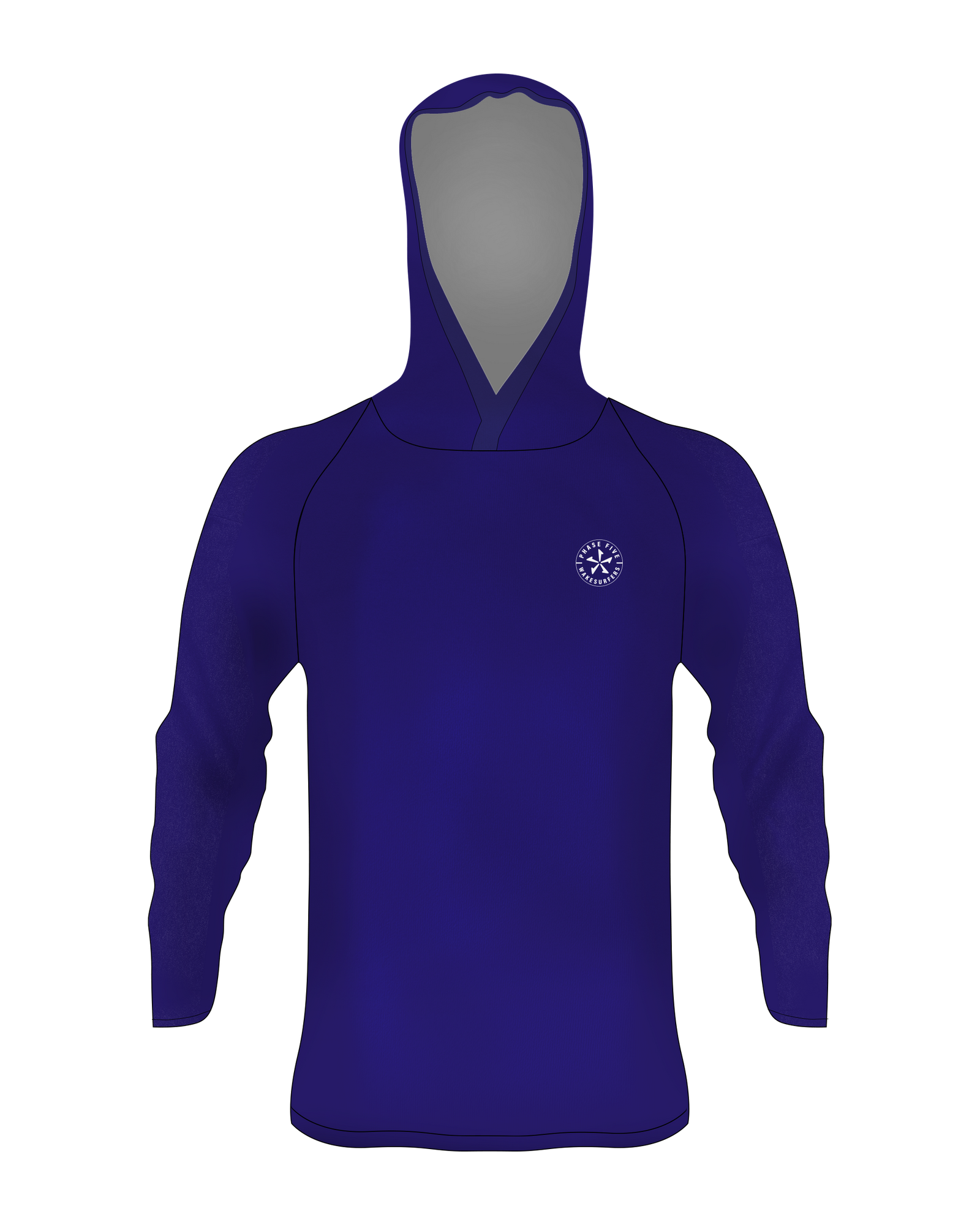 2027 Phase Five Premium SPF Hood — Navy — product view