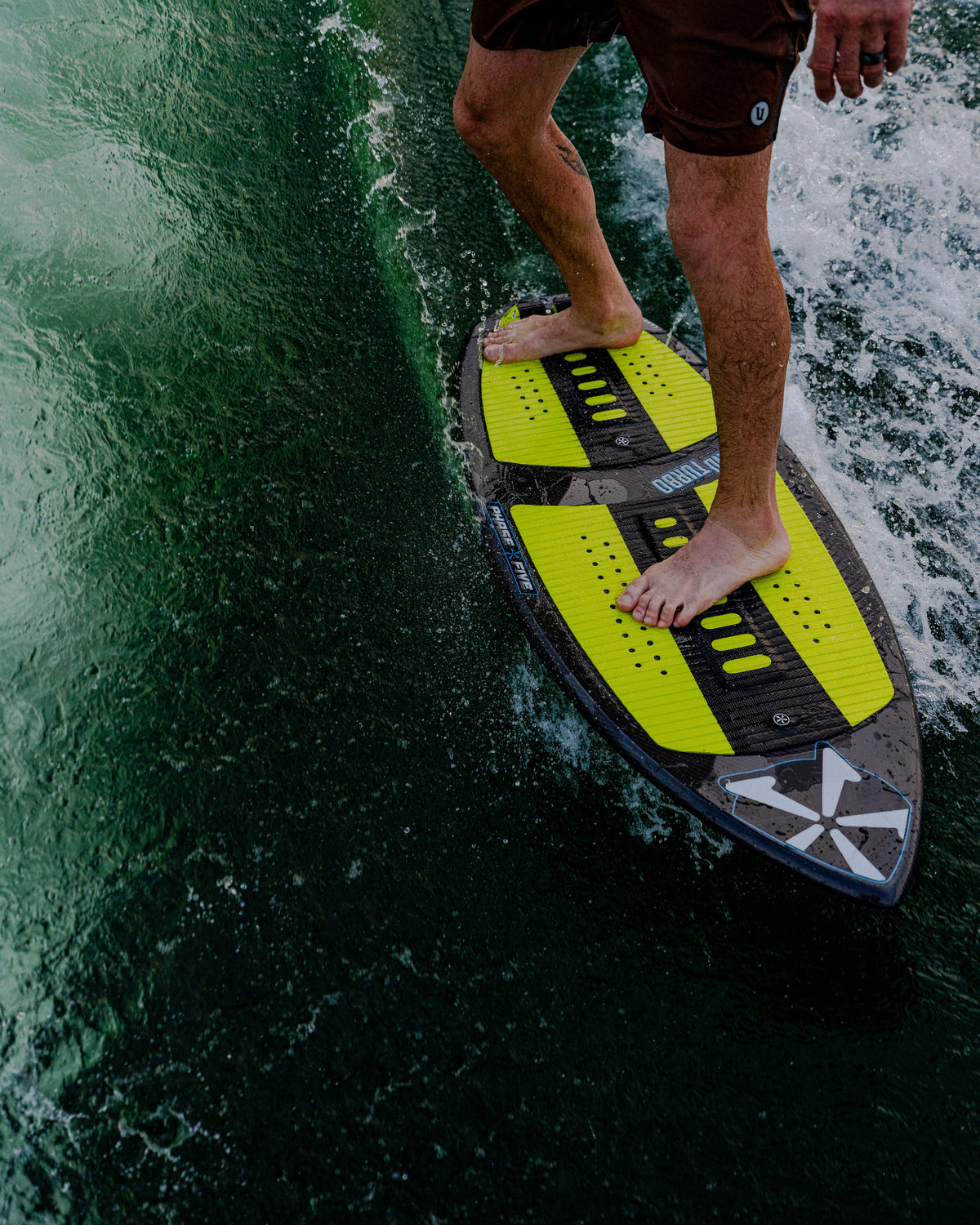 2027 Phase Five Diamond Turbo wakesurf board action photo