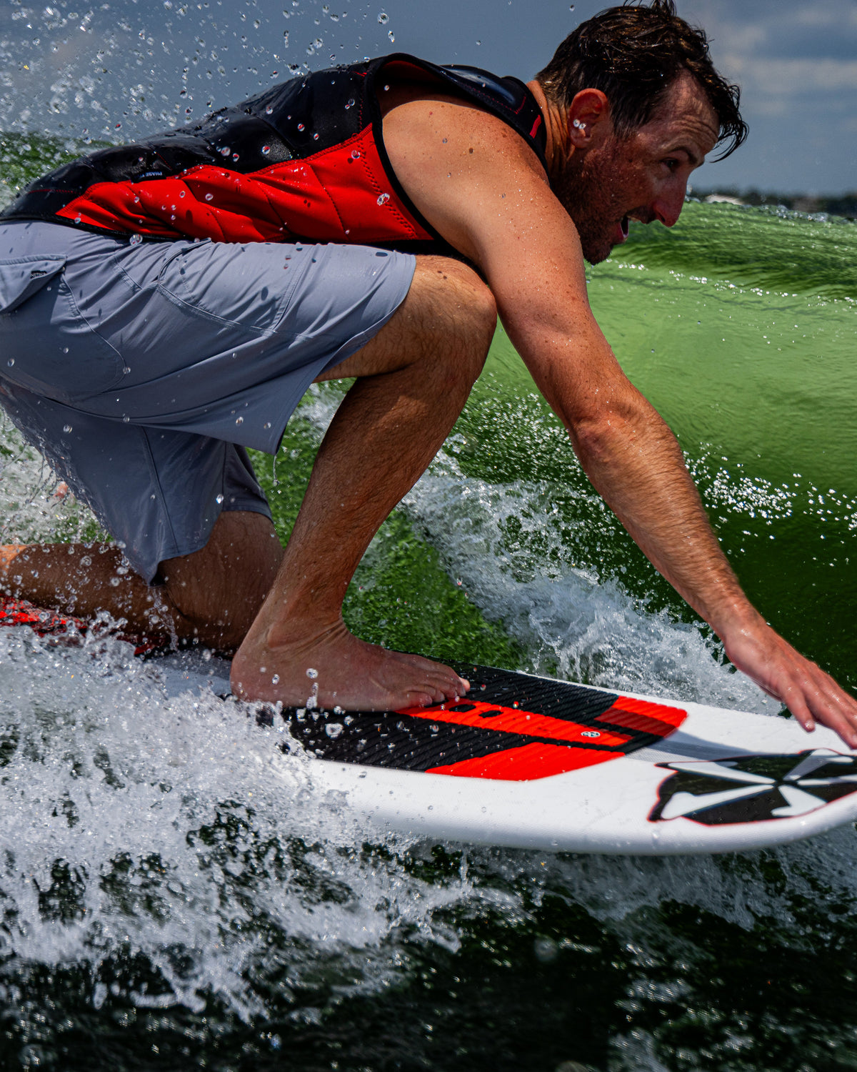 2027 Phase Five Doctor wakesurf board action photo