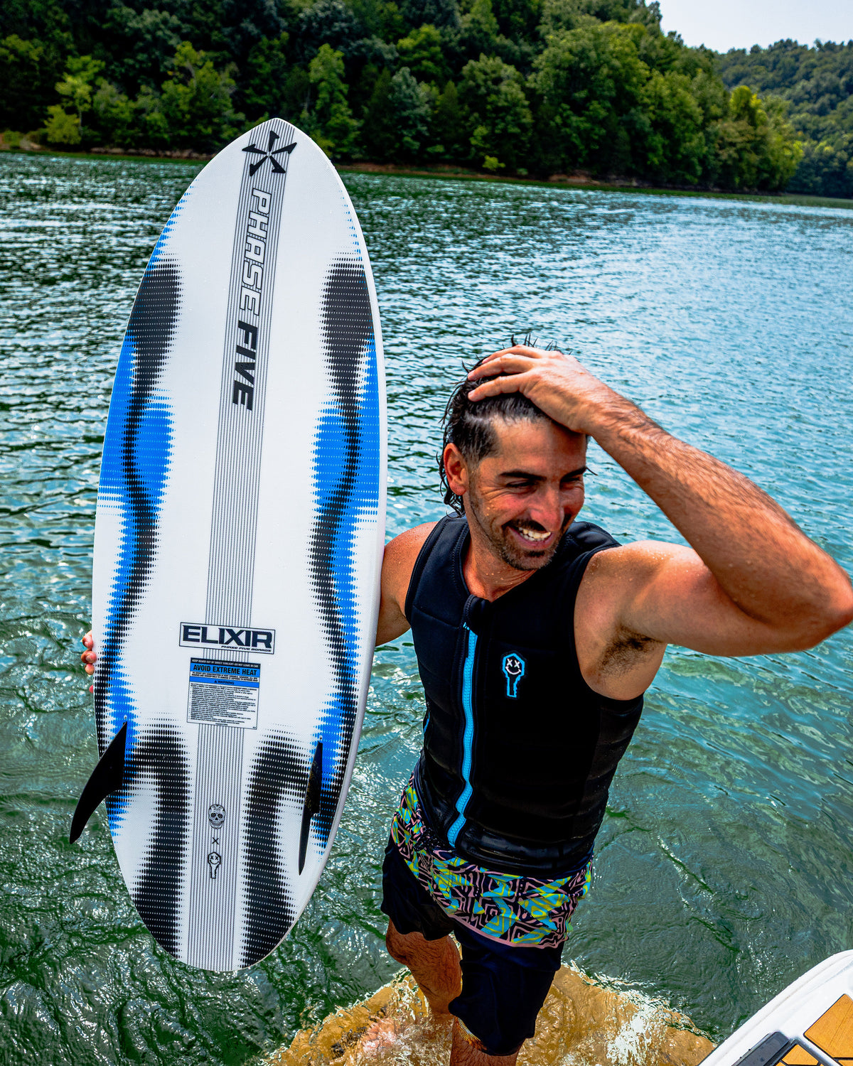 2027 Phase Five Elixir wakesurf board lifestyle photo