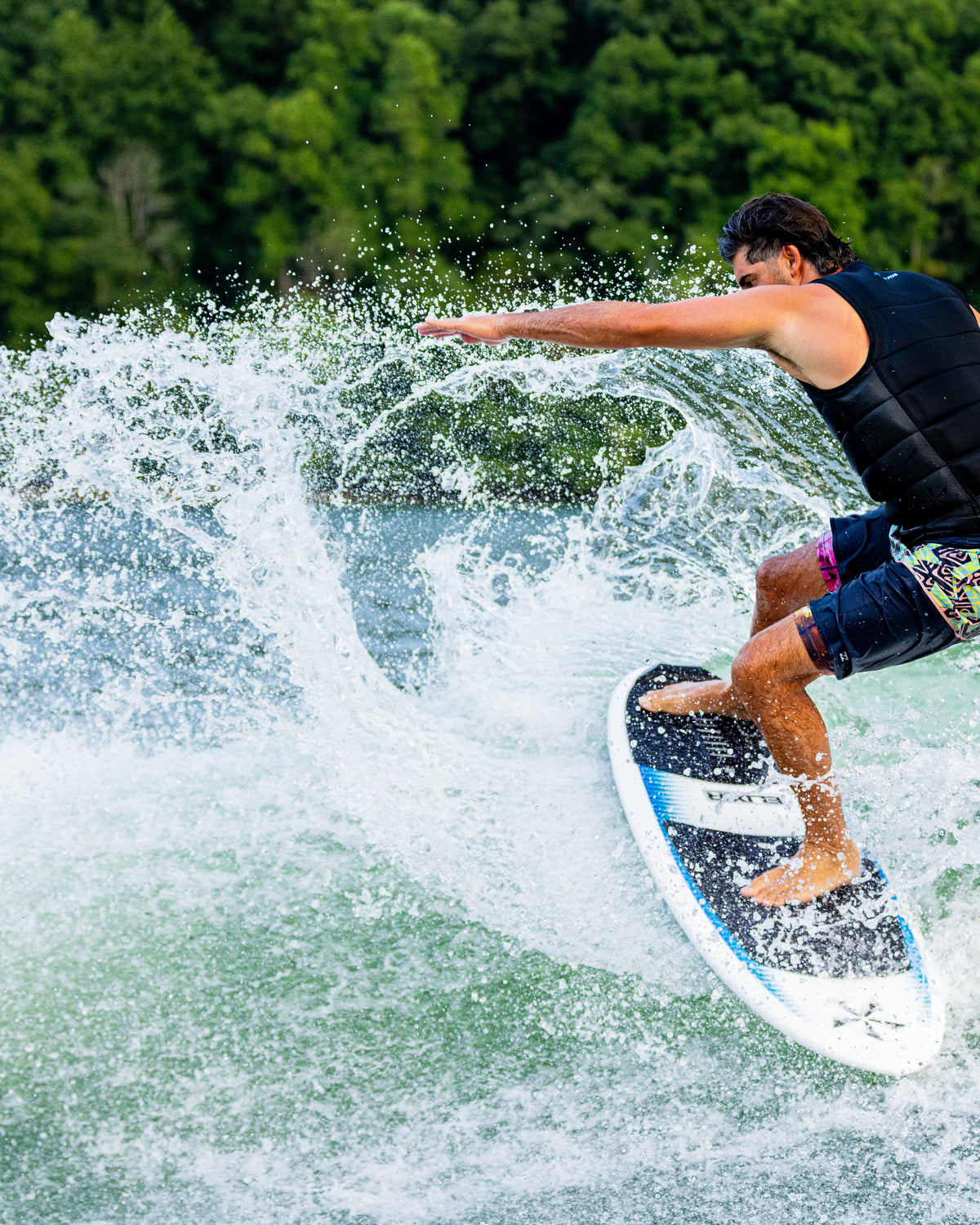 2027 Phase Five Elixir wakesurf board action photo