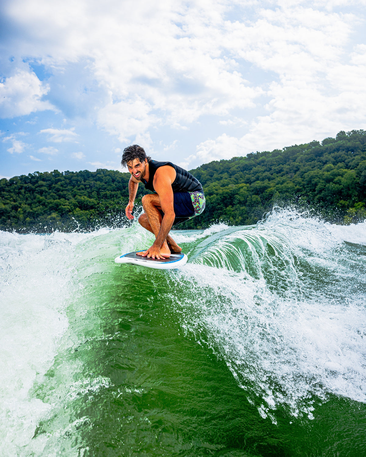 2027 Phase Five Elixir wakesurf board action photo