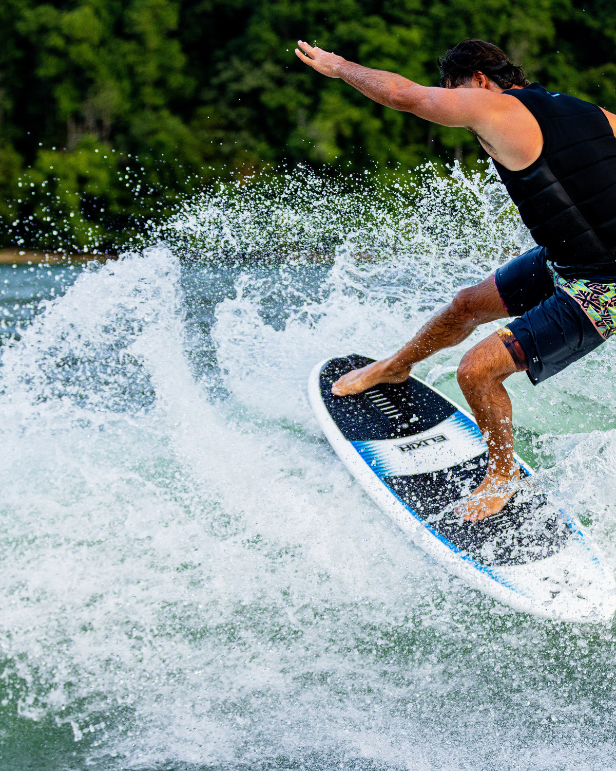 2027 Phase Five Elixir wakesurf board action photo