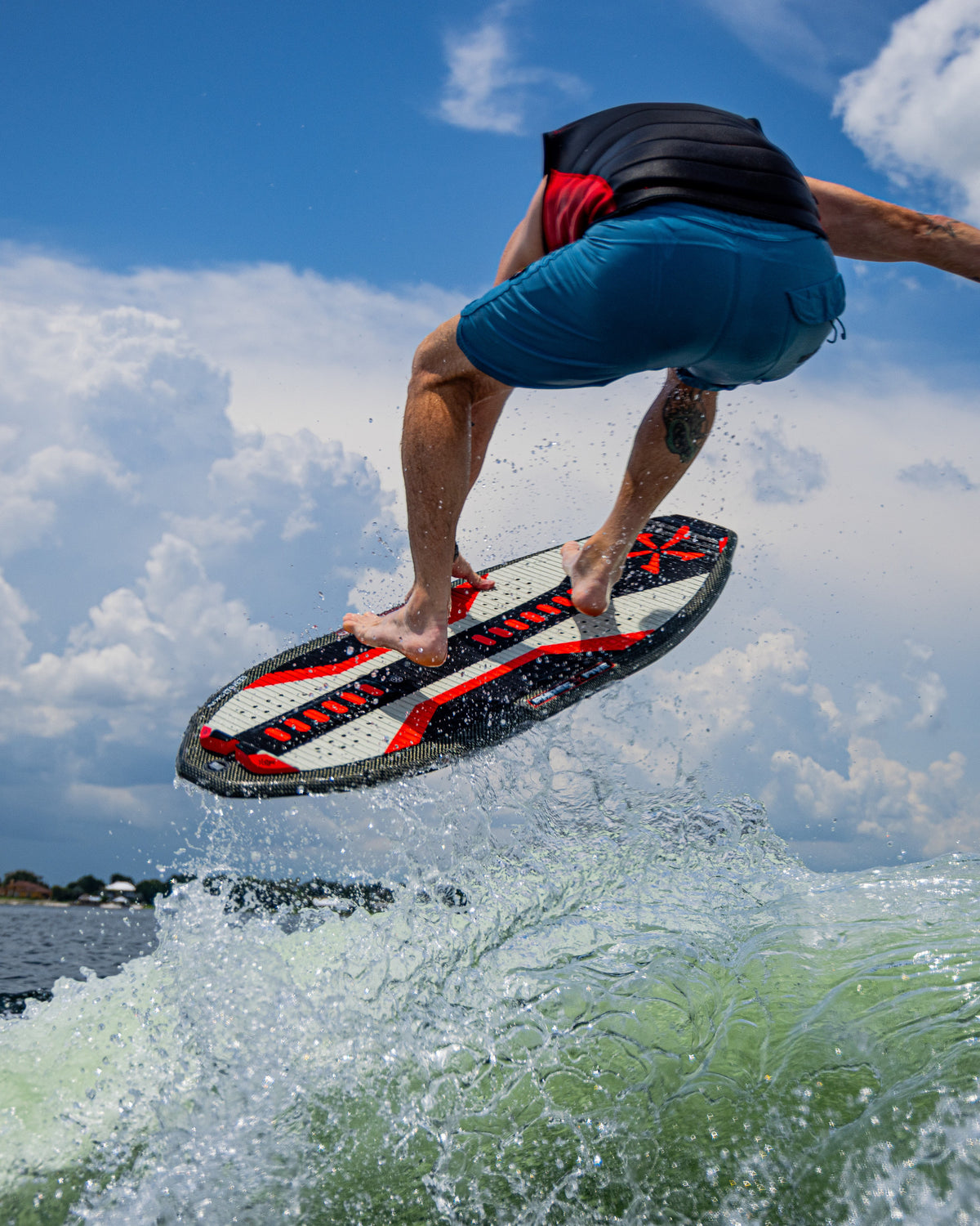 2027 Phase Five Hammerhead V3 wakesurf board action photo