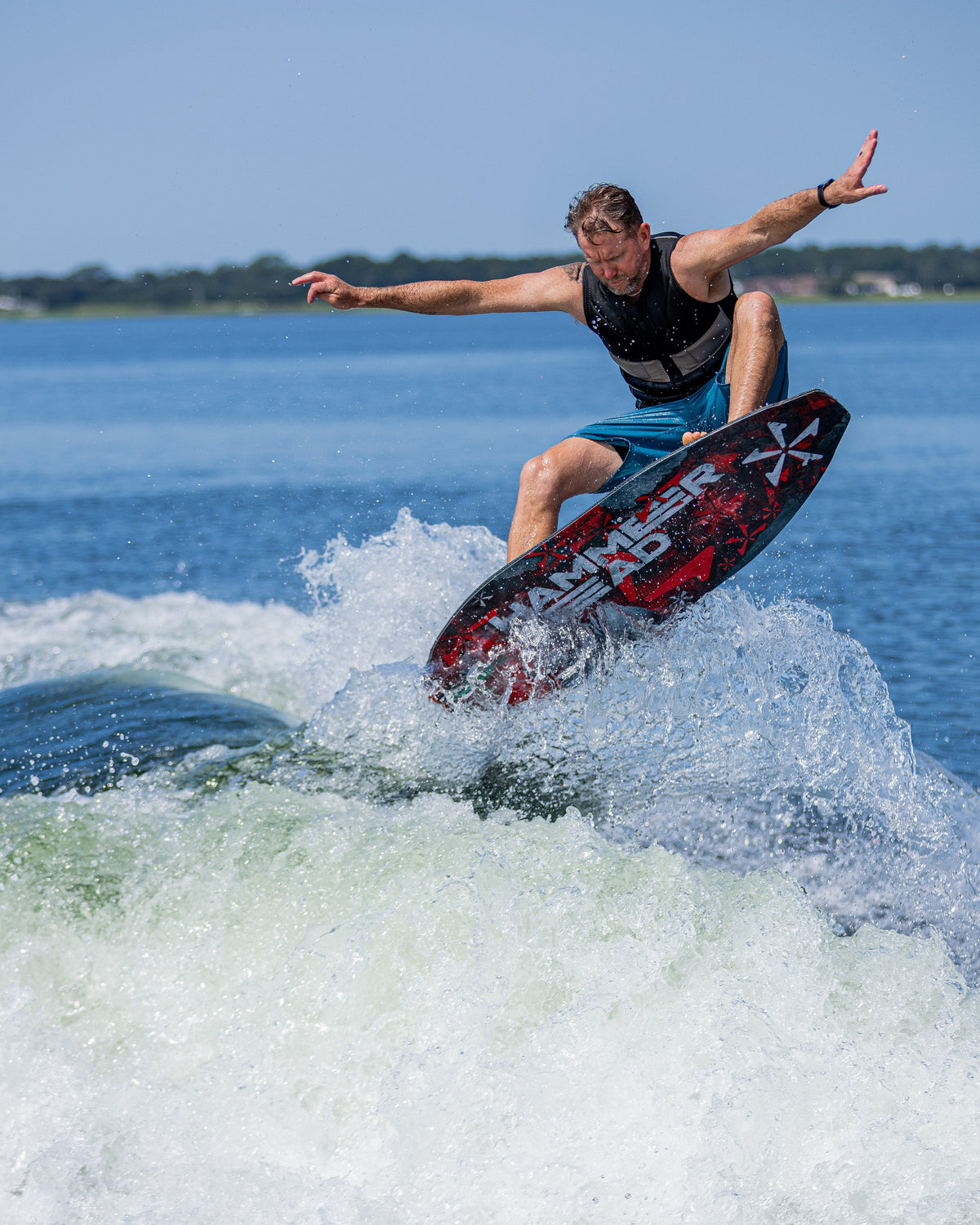 2027 Phase Five Hammerhead V3 wakesurf board action photo